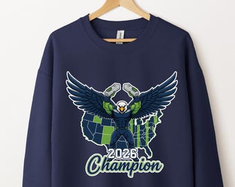 Seattle Football 2026 Champion Sweatshirt, Sports Retro 90s Hoodie, Game Day Shirt