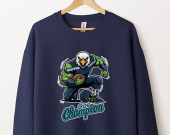 Seattle Football 2026 Champion Sweatshirt, Sports Retro 90s Hoodie, Game Day Shirt