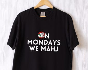Comfort Colors® On Mondays We Mahj Shirt Filipina Mom Dad Tee Mahjong Gift Mahjong Shirt Gift for Mahjong Lover Shirt Mahjong Shirt for Her