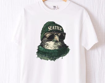 Seattle Football Mascot Style Comfort Colors T-Shirt