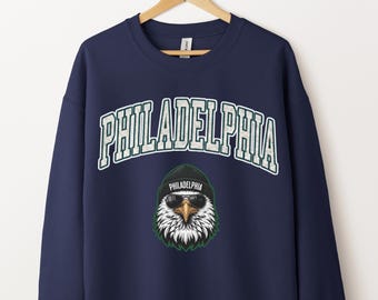 Philadelphia Football Sweatshirt, Vintage Style Gift, Football Tee, Philadelphia Fans Shirt, Philadelphia Football Shirt, Philadelphia Retro