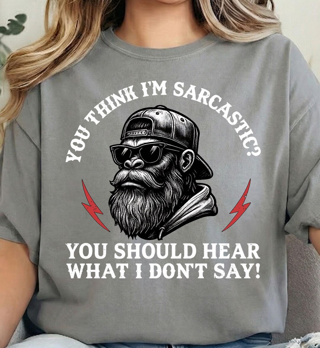 Sarcastic Monkey PNG, Funny Humor Sublimation Graphic (digital Download ...