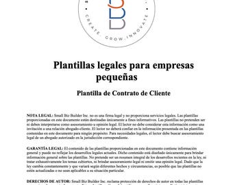 Plantilla de Contrato de Cliente / Customer / Client Contract (Spanish)