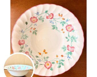 Vintage Churchill Briar Rose Serving Bowl | Made in Staffordshire England | Floral Vegetable Bowl | Fine English Tableware