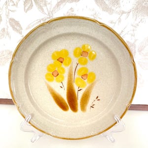 Vintage Japanese Stoneware Plate set of 5 – The Classics by Heartside Wellington – Hand Painted Floral Dinnerware