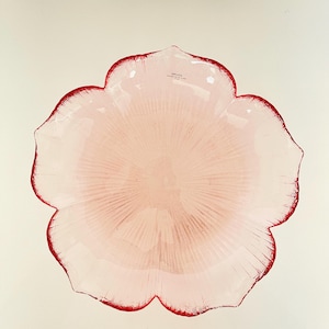 Kurata Pink Lotus Blossom Cranberry by Mikasa Salad or Side Plate 8.5&quot;