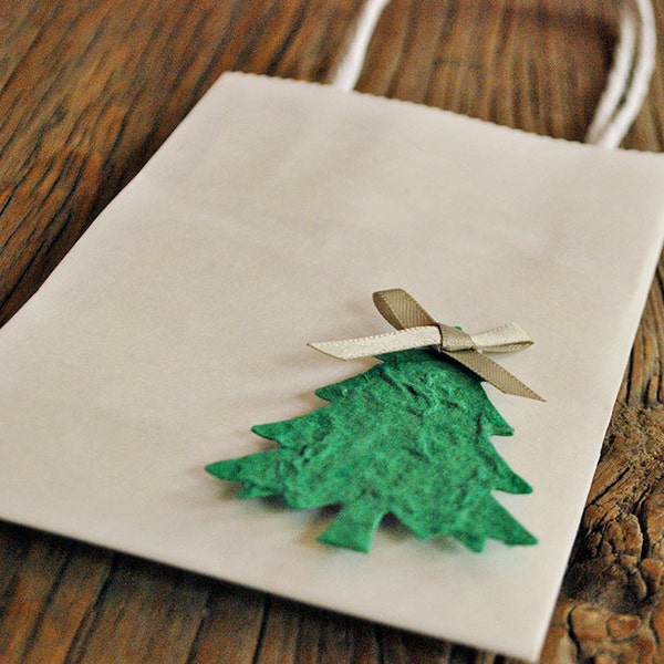 Geschenktüten Weihnachten weiße Weihnachten Taschen Weihnachtsbaum Verpackung