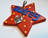 Personalized star hook Star wall hook Star coat hook Personalized coat hook
