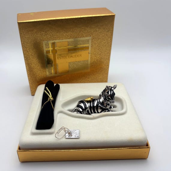 Estee Lauder "Zebra" 2001 Solid Perfume Compact V… - image 7