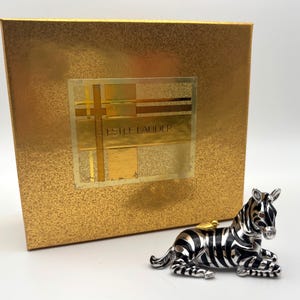 Estee Lauder &quot;Zebra&quot; 2001 Solid Perfume Compact Vintage NIB