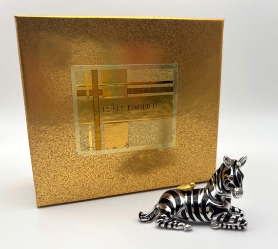 Estee Lauder "Zebra" 2001 Solid Perfume Compact V… - image 1
