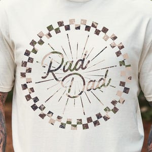 Rad Dad PNG Trendy Dad PNG Shirts Gift For Him Distressed PNG Cool Dads Club Camo Dad Png