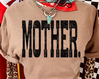 PNG de madre moderna y desaliñada, diseño de camiseta de mamá a la moda, PNG de mamá retro del oeste, PNG de mamá cristiana, diseño de sublimación de maternidad
