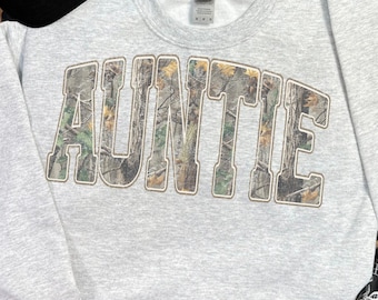 Hunting Auntie Camo Western Vintage PNG, Trendy Auntie Shirt Design, Camo Print Sublimation, Retro Hunting Distressed, Camo Cozy Season