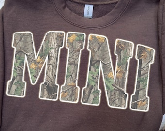 Hunting Mini Camo Western Vintage PNG, Trendy Kids Shirt Design, Camo Print Sublimation, Hunting Distressed, Camo Cozy Season