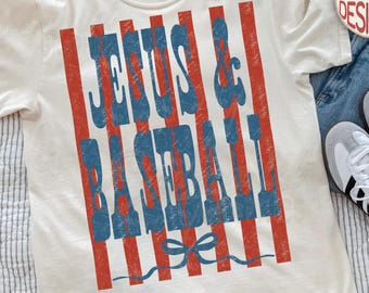 Trendy Striped Baseball PNG, Christian Jesus and Baseball PNG, Home Run PNG, Swing Batter Batter Png, Sports Png, Game Day Png