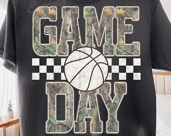 Baloncesto a cuadros de camuflaje PNG, Temporada de baloncesto de moda para el día del partido PNG, Diseño de sublimación de camiseta deportiva, Camiseta desgastada para mamá deportista PNG