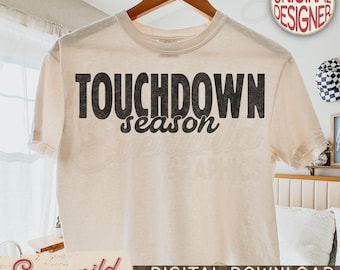 Trendy Distressed Football Season PNG, Touchdown Season Game Day Football PNG, Trendy Football Mama PNG, Fall Sports Sublimation Design