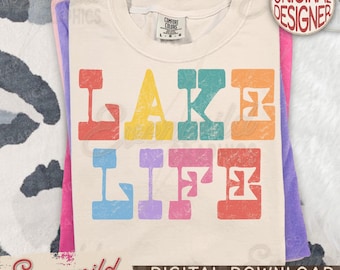 Distressed Summer Lake Life PNG, Lake Shirt Designs,  Sunny Vibes png, Sweet Summer Time PNG, Lake Days PNG