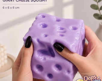 Giocattolo antistress a forma di formaggio, riempito di vaselina, a lenta risalita, ideale come regalo per adolescenti e adulti.