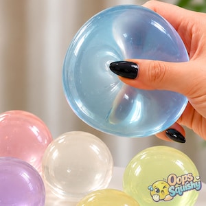 Handgefertigter Stressball aus Kokosöl, knuspriges, langsam aufsteigendes Fidget-Spielzeug (6 cm)