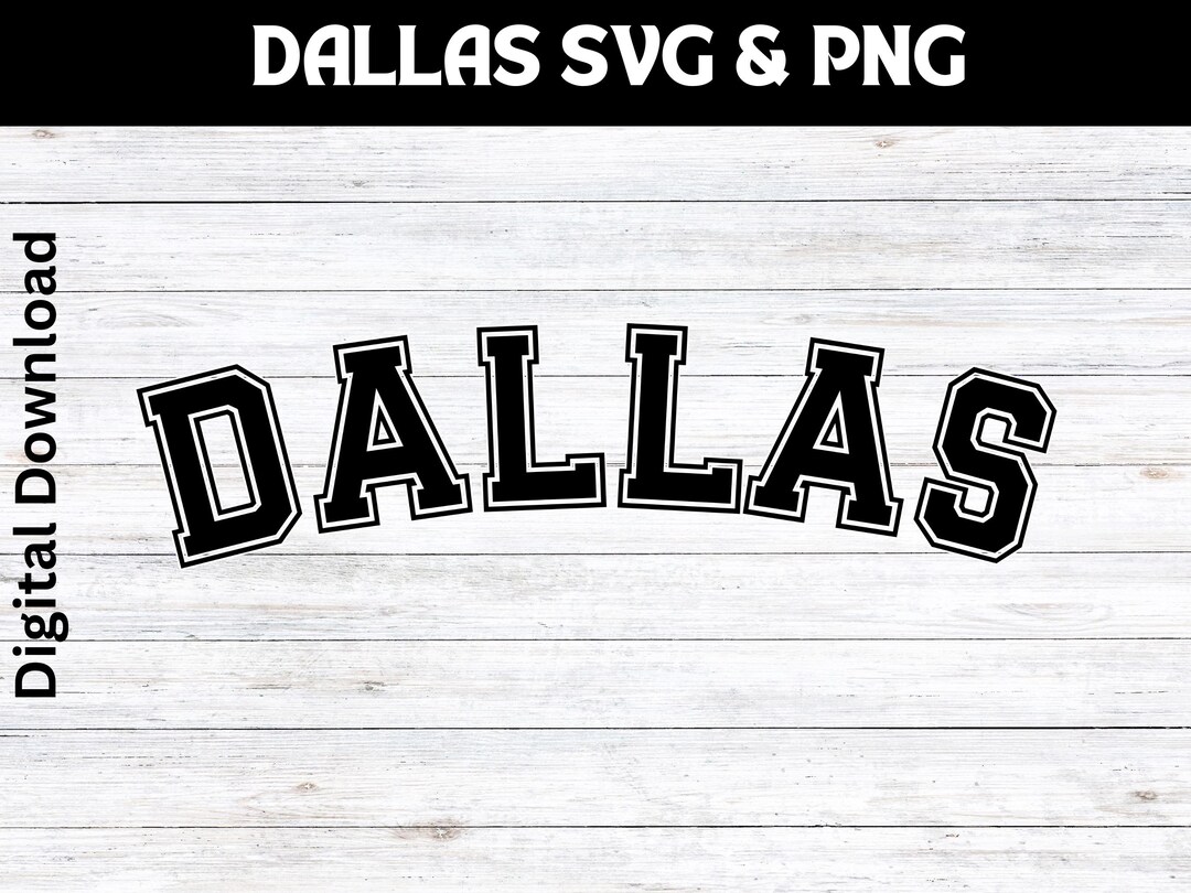 Dallas Varsity Letters SVG: College Font (digital Download) - Etsy Canada