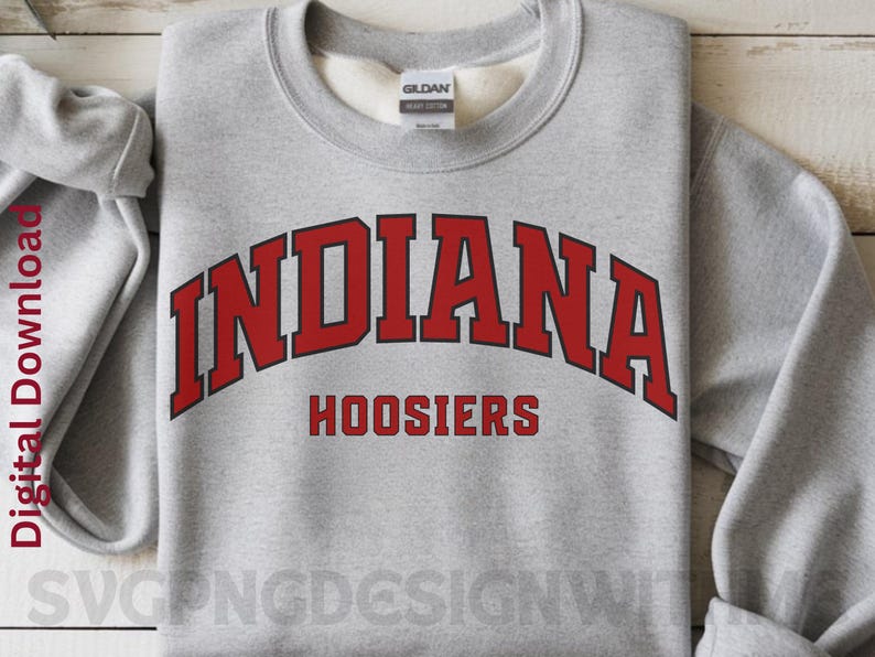 Indiana Hoosiers Varsity Font SVG, PNG (digital Download) - Etsy Canada