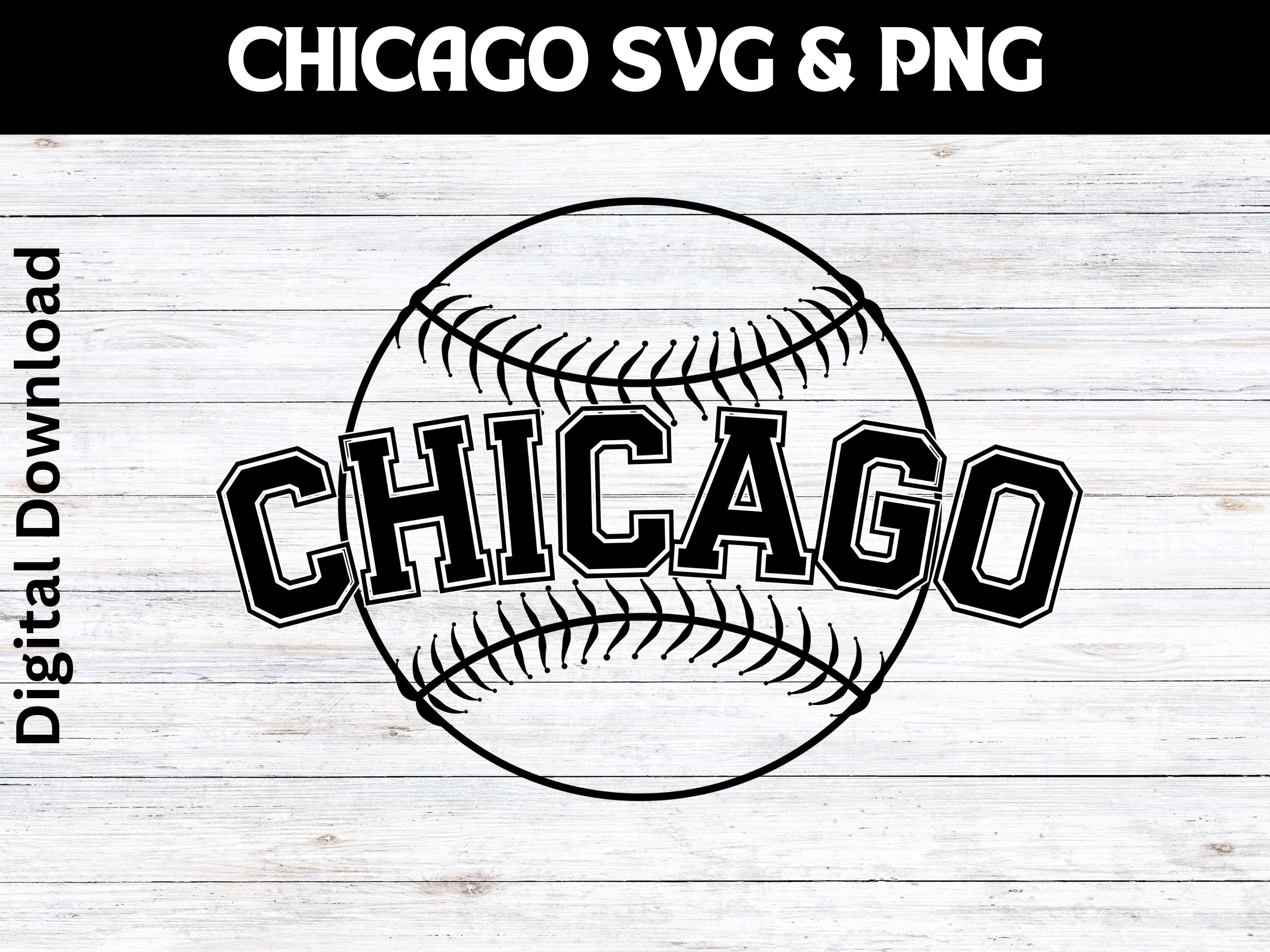 Chicago White Sox Decal - Black Letters, Round Die-Cut Sticker For Windows, Cars, Laptops