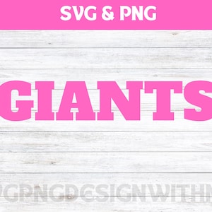 Pink Giants PNG SVG: Digital Download