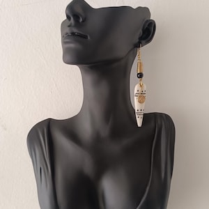 African Brass earrings, Wholesale earrings,Brass and bone earrings, African earrings, jewellery, Handmade earrings, statement earrings