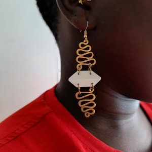 African Brass earrings, Wholesale earrings,Brass and bone earrings, African earrings, jewellery, Handmade earrings, statement earrings