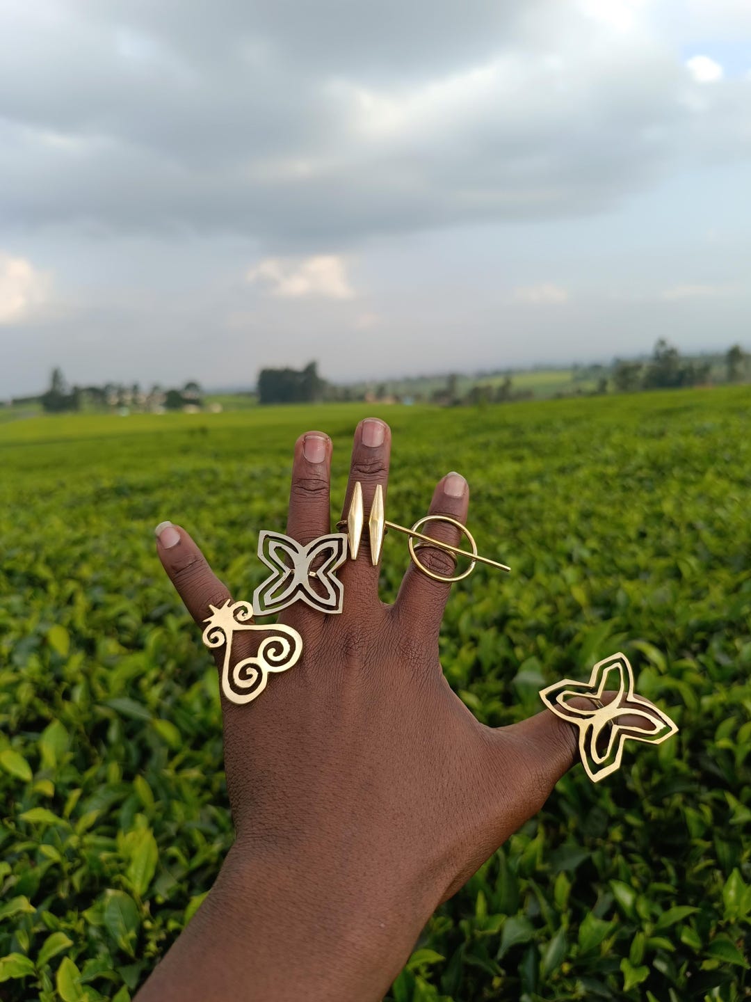 African Rings, Brass Rings, Adjustable Brass Rings,statement Rings ...