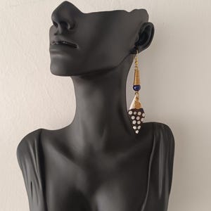 African Brass earrings, Wholesale earrings,Brass and bone earrings, African earrings, jewellery, Handmade earrings, statement earrings