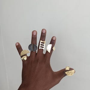 5 Brass Rings, Brass Rings, adjustable Brass Rings,Statement rings, jewelry, Wholesale brass rings, African jewelry,Brass Rings, Cuff Rings