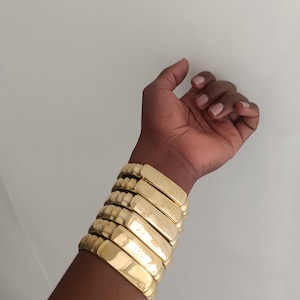 Adjustable Brass Cuff Bracelet: Unisex African Jewelry