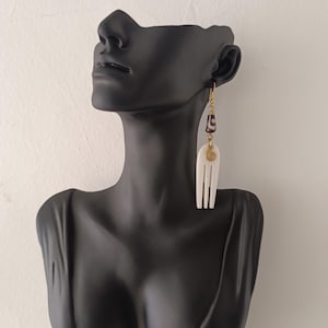 African Brass earrings, Wholesale earrings,Brass and bone earrings, African earrings, jewellery, Handmade earrings, statement earrings