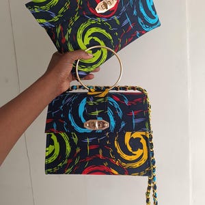 Afrikanische Handtasche, Frauen handgemachte Tasche, afrikanische Drucktasche, Ankara-Tasche, einzigartige Customade-Taschen, Kente-Taschen, Tragetaschen, Taschen für alle Gelegenheiten, Handtasche