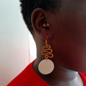 African Brass earrings, Wholesale earrings,Brass and bone earrings, African earrings, jewellery, Handmade earrings, statement earrings