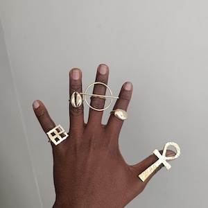 5 Brass Rings, Brass Rings, adjustable Brass Rings,Statement rings, jewelry, Wholesale brass rings, African jewelry,Brass Rings, Cuff Rings