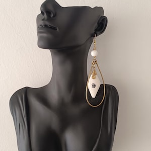 African Brass earrings, Wholesale earrings,Brass and bone earrings, African earrings, jewellery, Handmade earrings, statement earrings