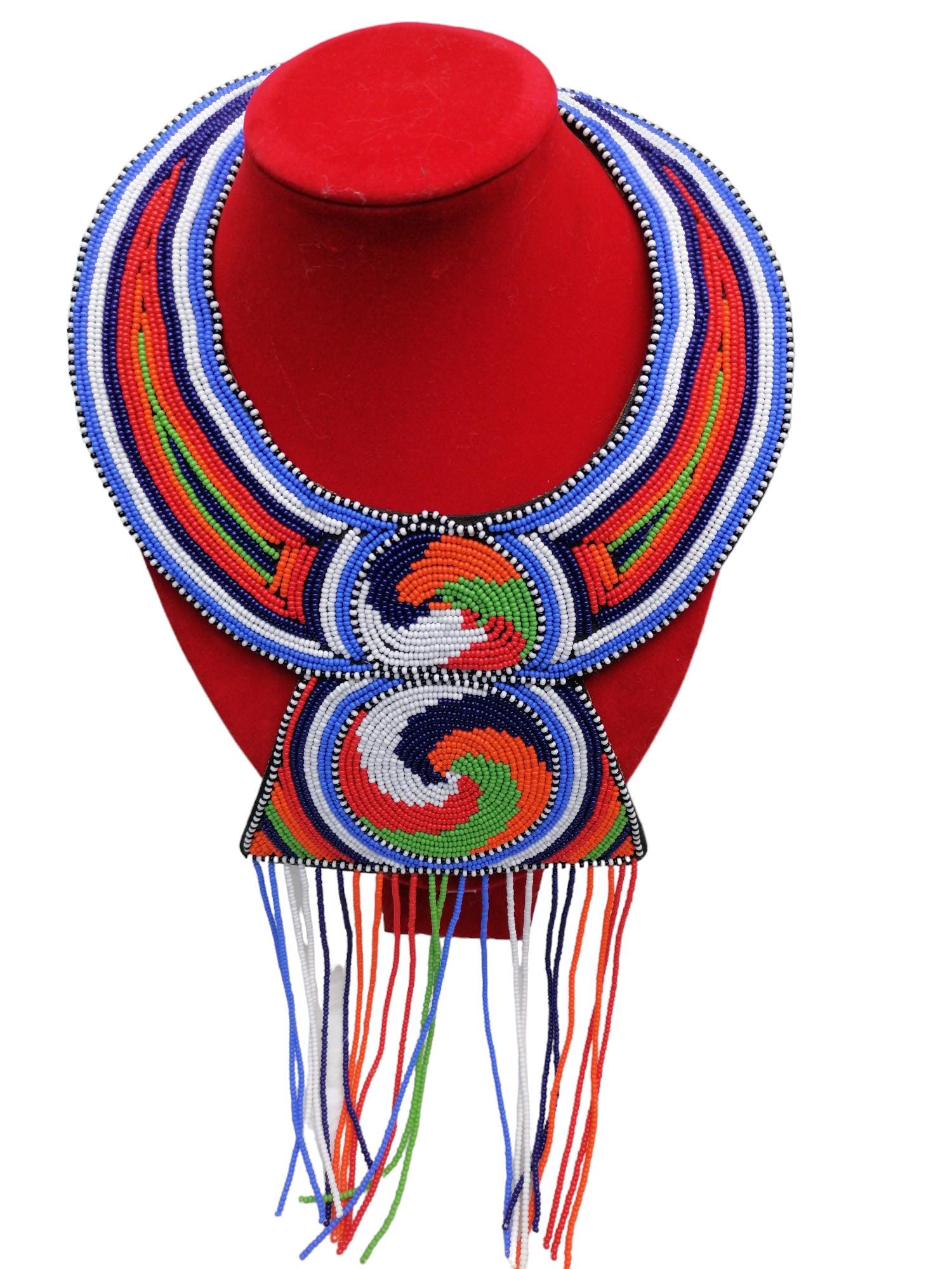 アフリカンネックレス、伝統的なウェディングネックレス、オケージョン