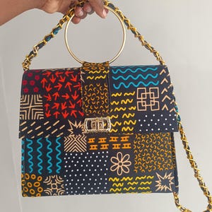 Afrikanische Handtasche, Frauen handgemachte Tasche, afrikanische Drucktasche, Ankara-Tasche, einzigartige Customade-Taschen, Kente-Taschen, Tragetaschen, Taschen für alle Gelegenheiten, Handtasche