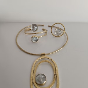 Adjustable Brass Cuff Bracelet: Unisex African Jewelry