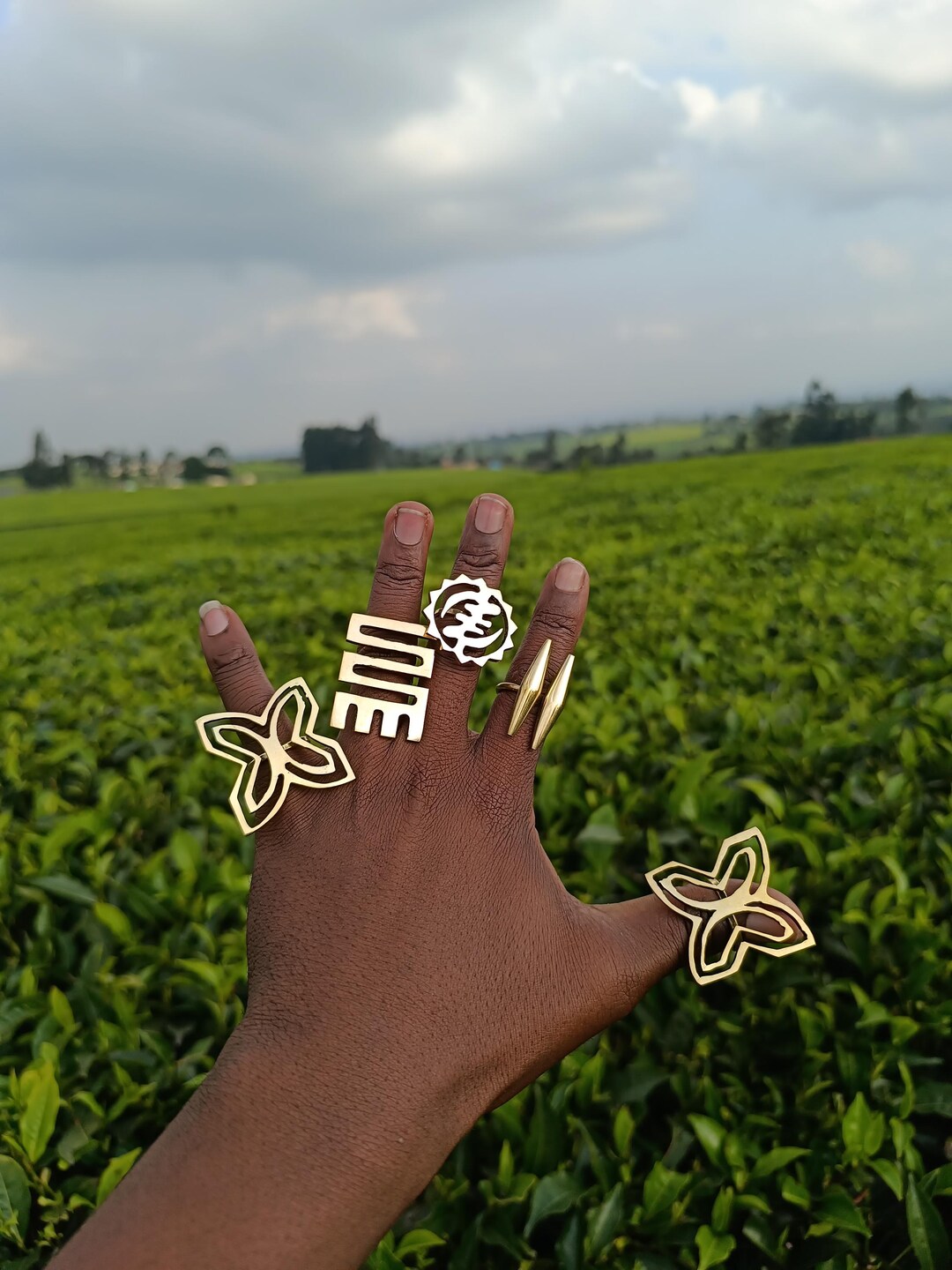 African Rings, Brass Rings, Adjustable Brass Rings,statement Rings ...