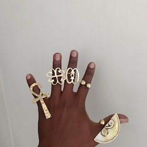5 Brass Rings, Brass Rings, adjustable Brass Rings,Statement rings, jewelry, Wholesale brass rings, African jewelry,Brass Rings, Cuff Rings