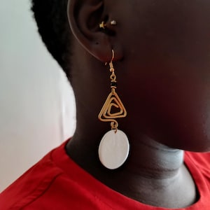 African Brass earrings, Wholesale earrings,Brass and bone earrings, African earrings, jewellery, Handmade earrings, statement earrings