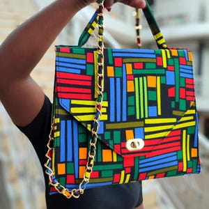 Afrikanische Handtasche, Frauen handgemachte Tasche, afrikanische Drucktasche, Ankara-Tasche, einzigartige Customade-Taschen, Kente-Taschen, Tragetaschen, Taschen für alle Gelegenheiten, Handtasche