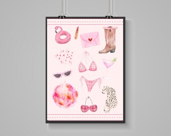 Estampa Princesa Rosa