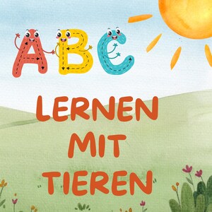 A B C - Learning Fun - Coloring - Learning - Alphabet - Animals - Writing - Children