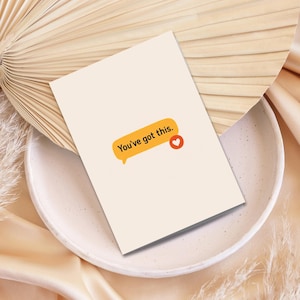 Vous avez cette carte, motivation positive imprimable, carte de soutien numérique, note encourageante de remonter le moral, 2 tailles 5 x 7, 4 x 6 pouces, JPEG, PDF